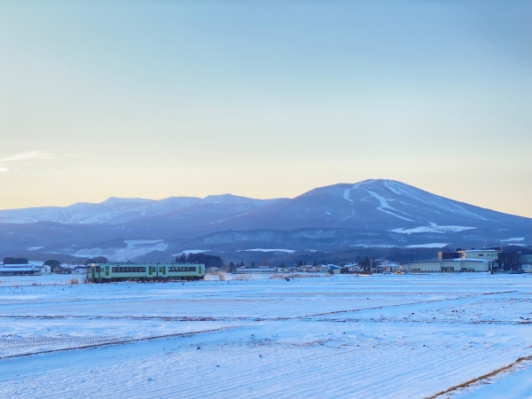 Tohoku Winter Local Train 1 - Winter Scene