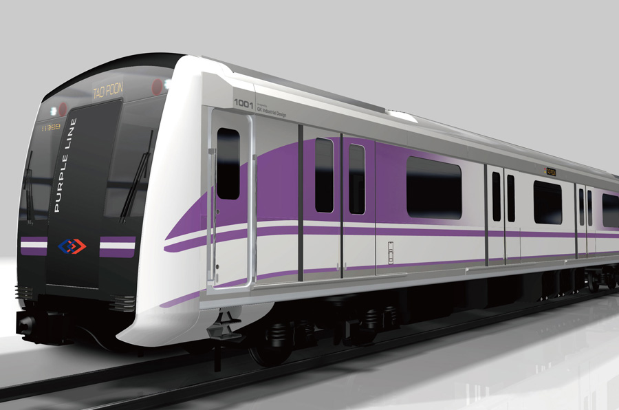 パープルラインの車両