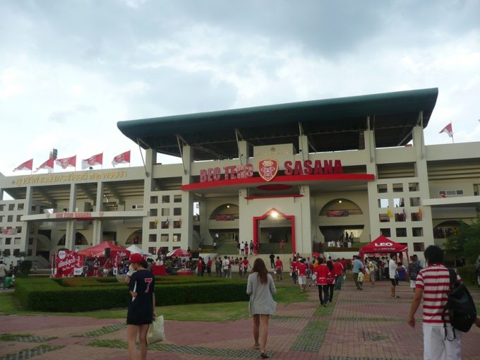 タイホンダFCとの試合が行われる72nd Anniversary Stadium