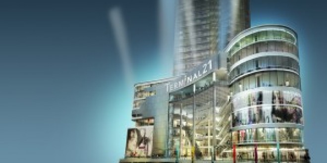 新たなショッピングモール?TERMINAL21?の吹き抜けが少し怖い