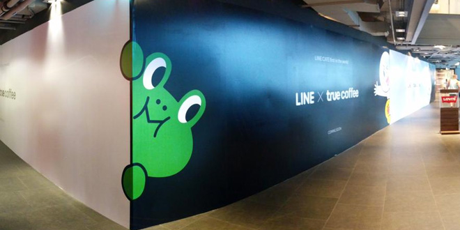近日バンコクにLINEカフェ登場