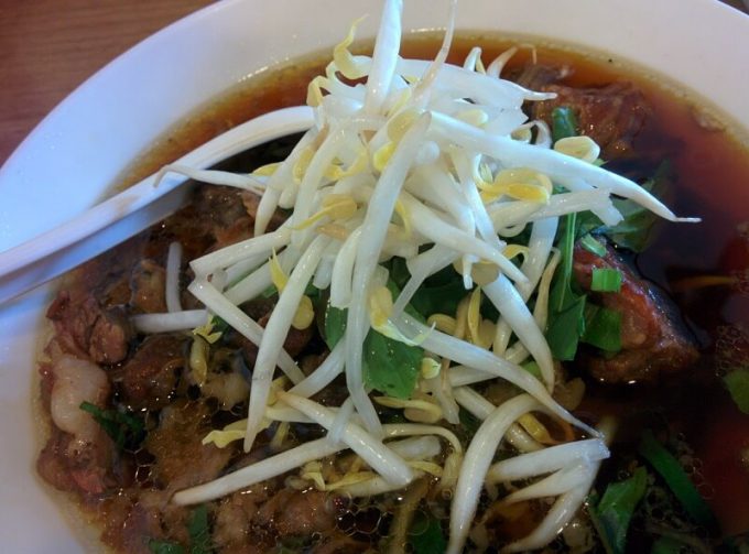 Grandma's braised Beef clear soup noodle